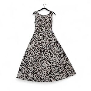 Leopard Print Sleeveless Dress